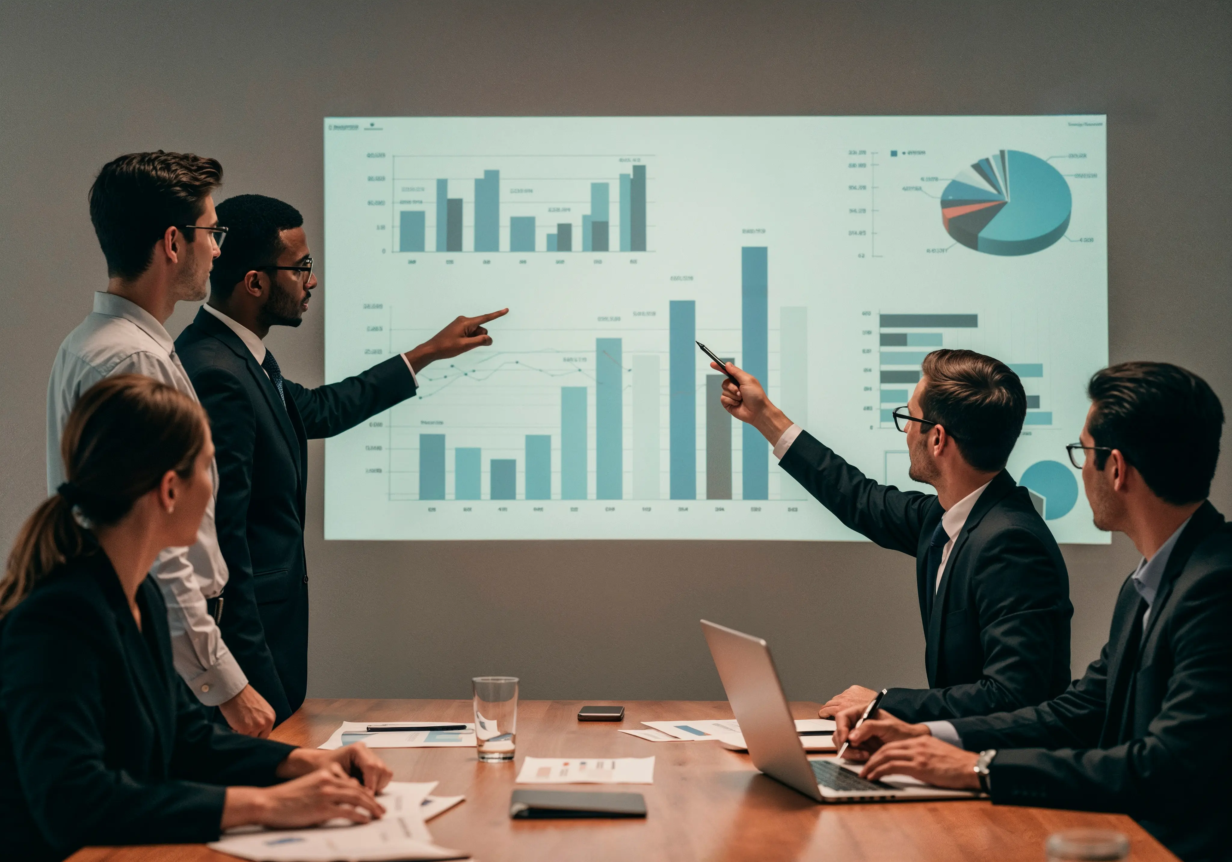 some people talking about some statistics 