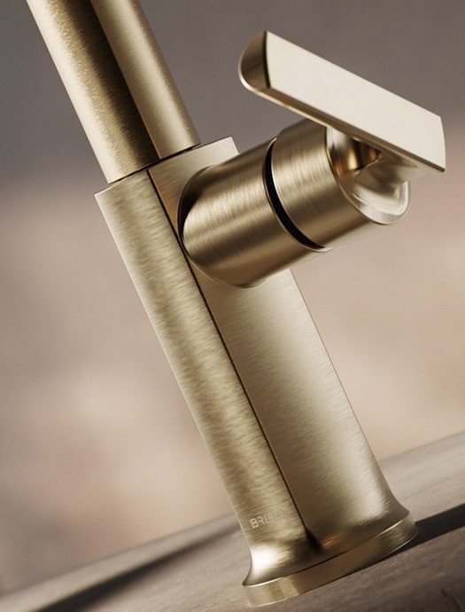 Brizo PVD brushed gold bathroom faucet by Terentti