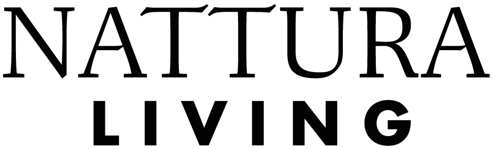 Nattura Living logo natural stone and wood bathtubs sinks and home furnishings represented by Terentti