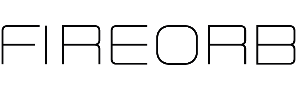 Fireorb logo modern rotating suspended fireplaces represented by Terentti