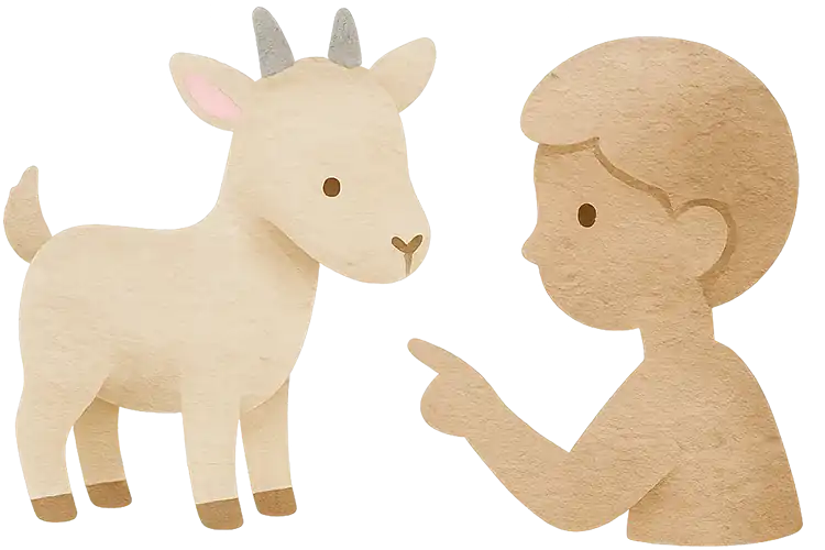 Schritt 2 - Tiere hautnah erleben: Kinder füttern und streicheln Bauernhoftiere in ihrem eigenen Tempo