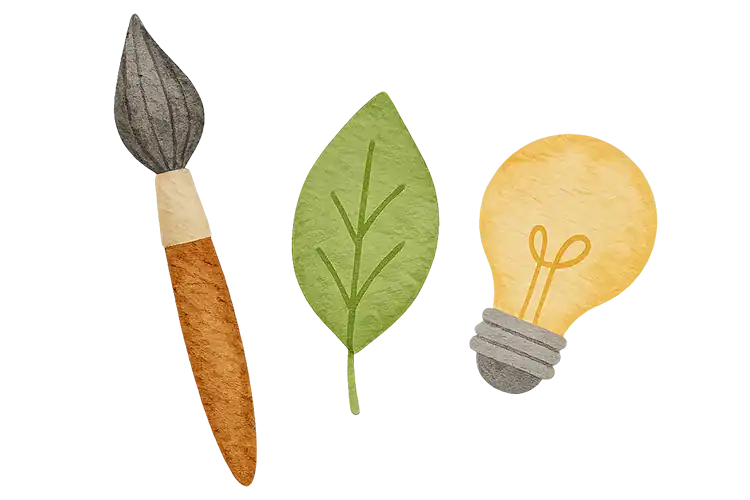 Schritt 4 - Kreative Hofprojekte: Kinder basteln mit Naturmaterialien und entdecken spielerisch