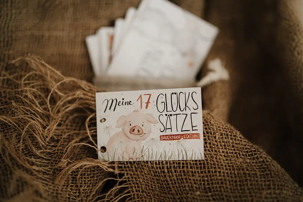 Liebevolle Überraschung - Affirmationskarten Bauernhof-Edition als Geschenk