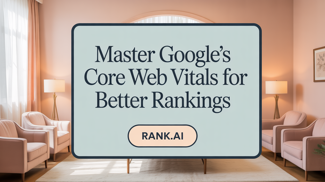 Master Google's Core Web Vitals for Better Rankings