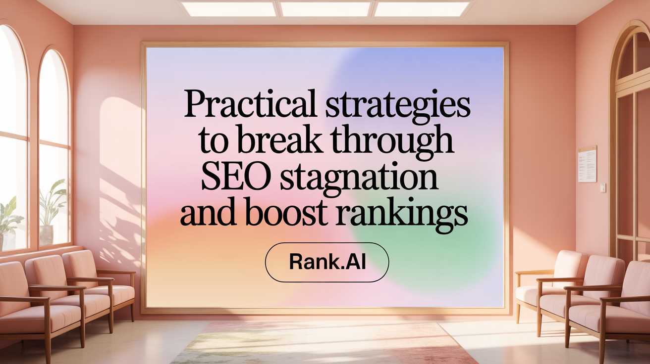 Practical Strategies to Break Through SEO Stagnation and Boost Rankings