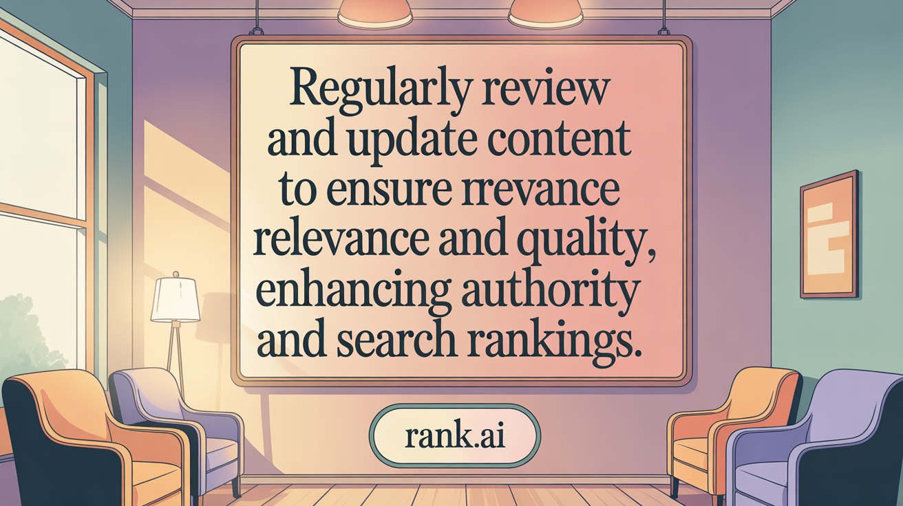 Regularly prune outdated or duplicate content to focus authority and improve search rankings.
