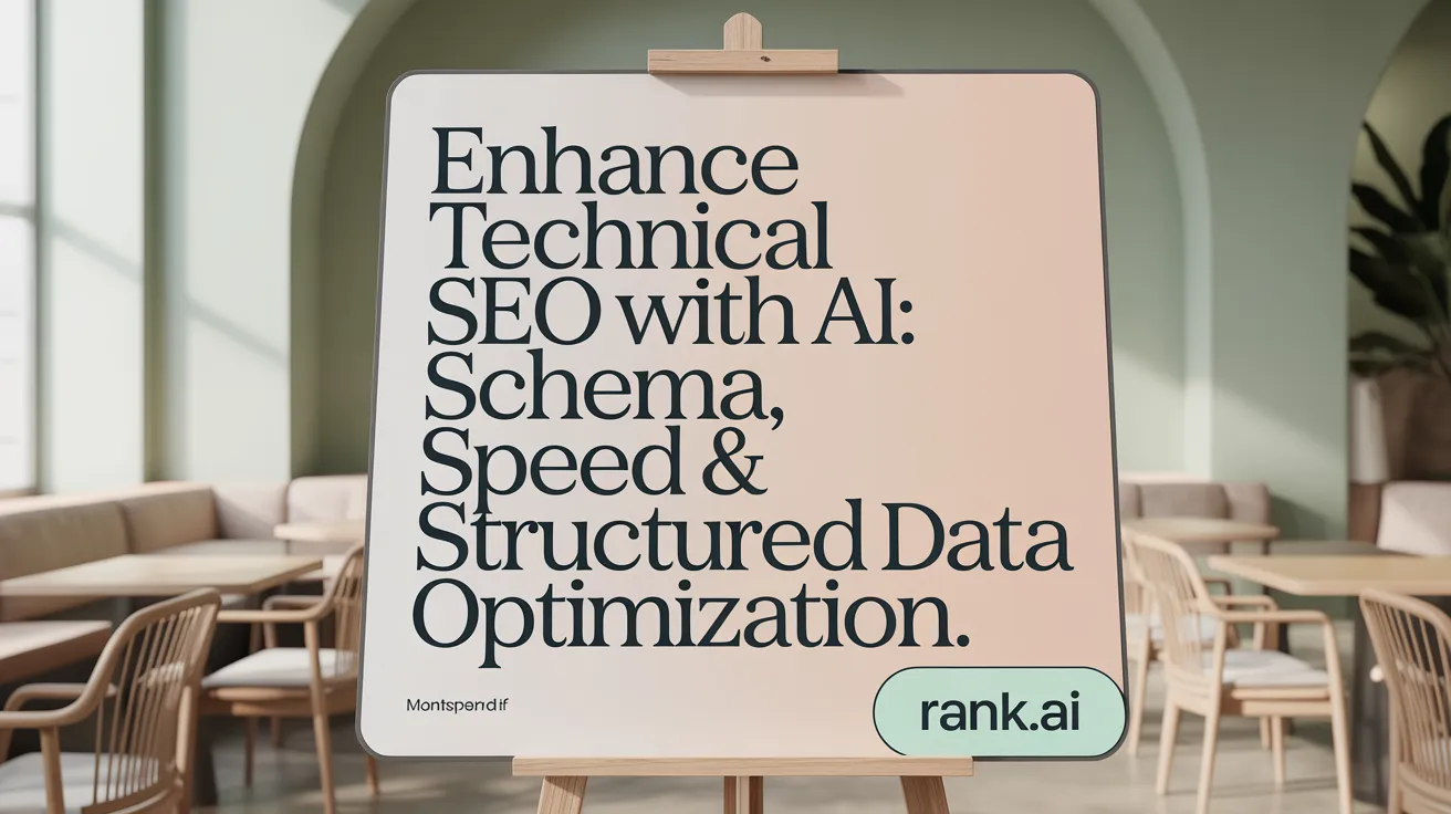 Enhance Technical SEO with AI: Schema, Speed & Structured Data Optimization
