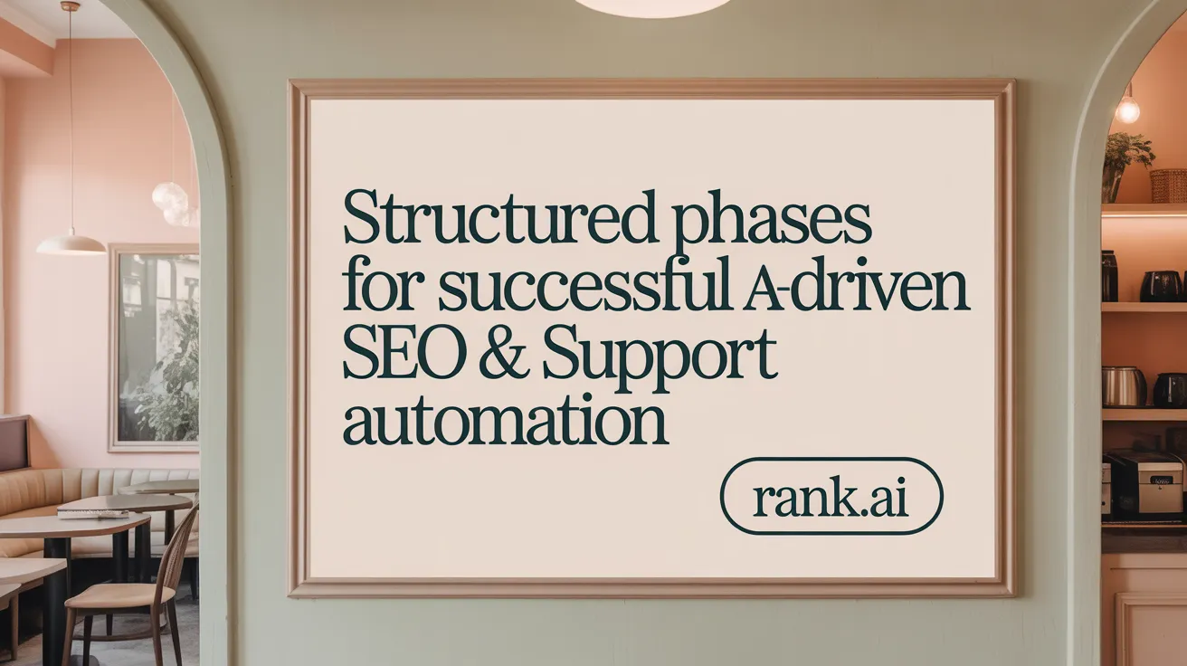 Structured Phases for Successful AI-Driven SEO & Support Automation