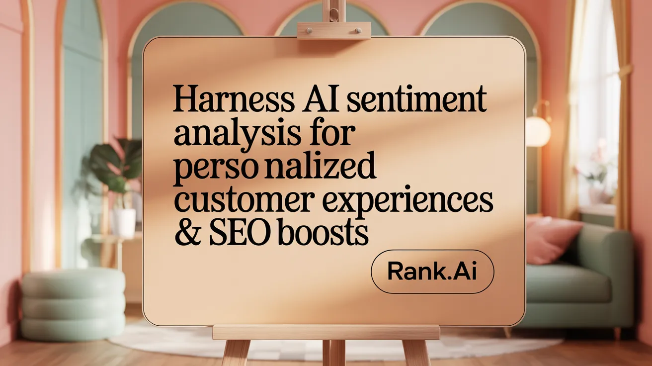 Harness AI Sentiment Analysis for Personalized Customer Experiences & SEO Boosts