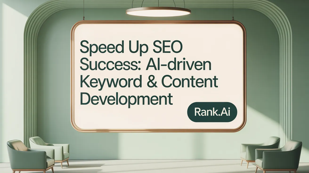 Speed Up SEO Success: AI-Driven Keyword & Content Development