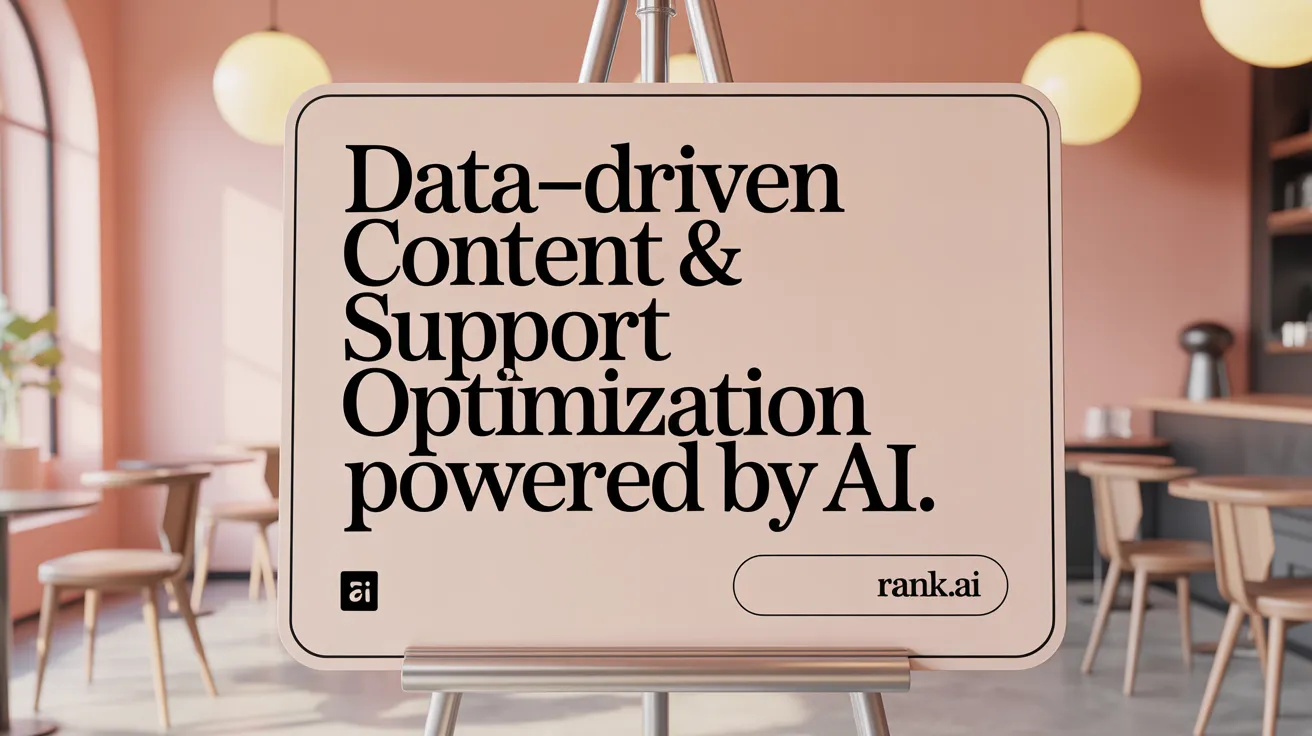 Data-Driven Content & Support Optimization Powered by AI