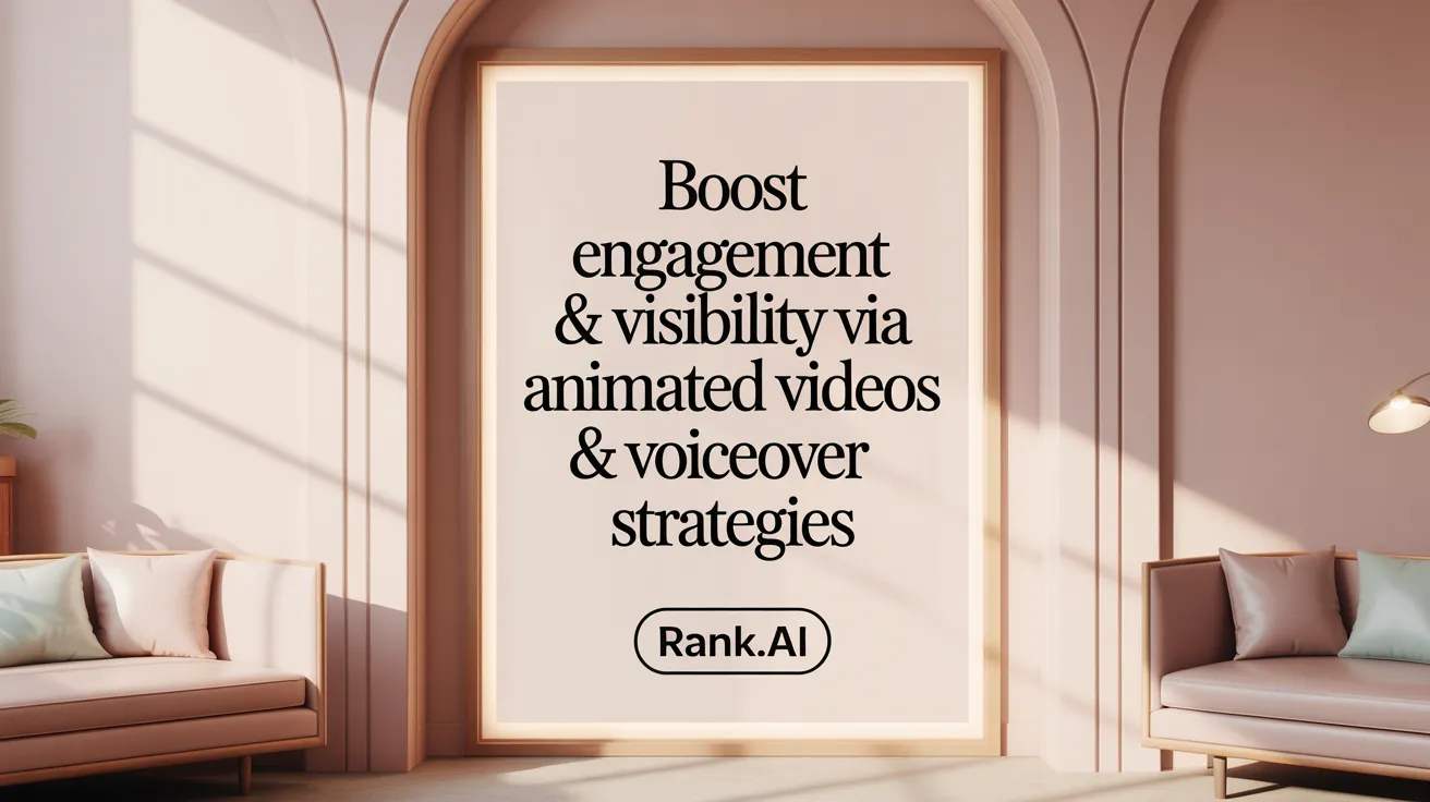 Boost Engagement & Visibility via Animated Videos & Voiceover Strategies