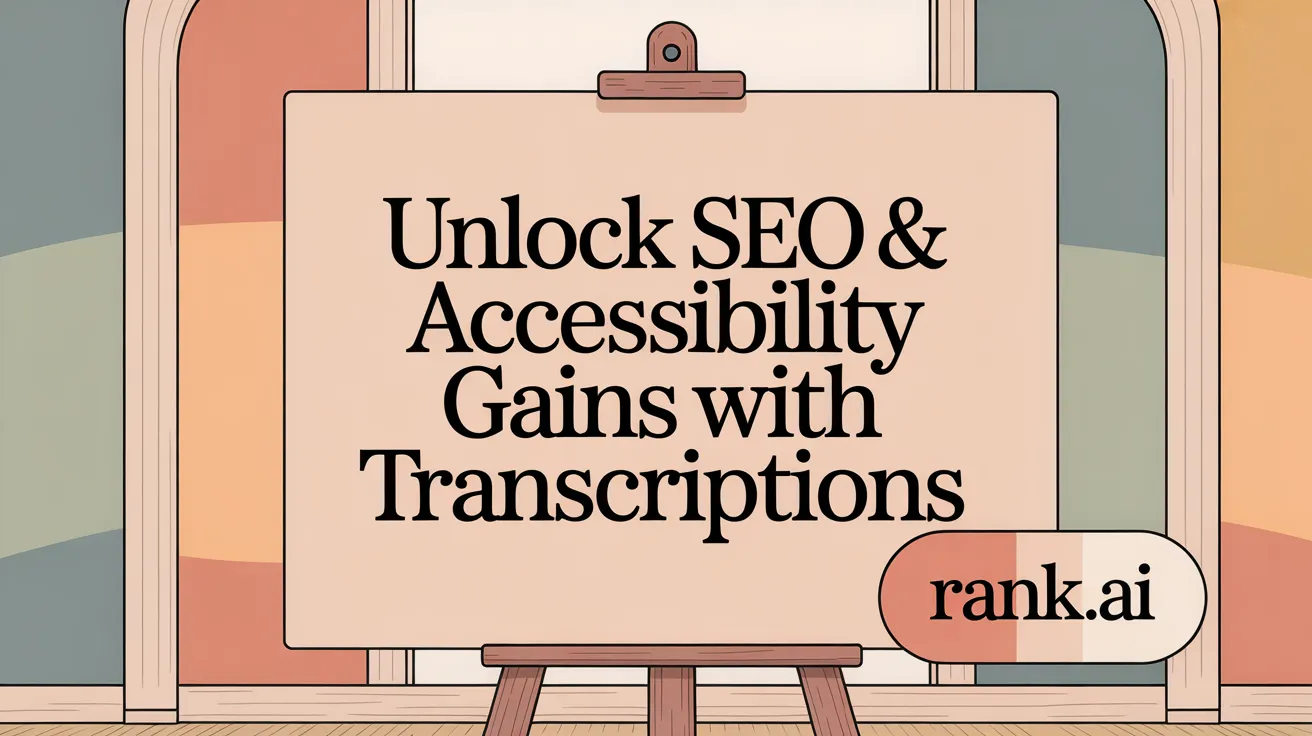 Unlock SEO & Accessibility Gains with Transcriptions