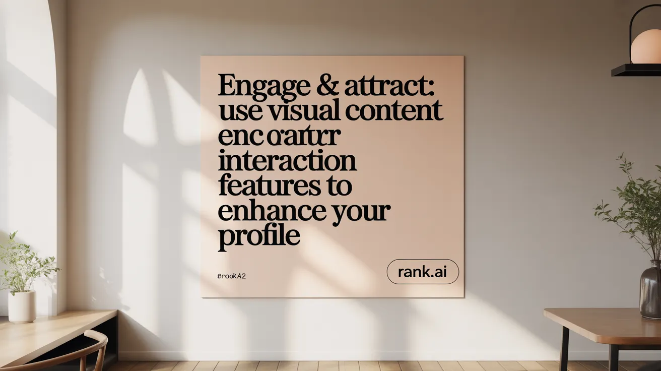 Engage & Attract: Use Visual Content and Interaction Features to Enhance Your Profile