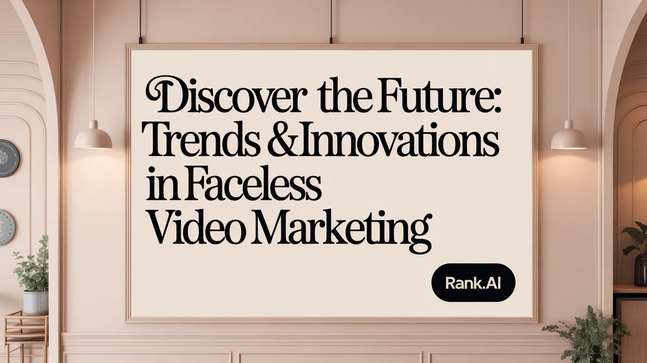 Discover the Future: Trends & Innovations in Faceless Video Marketing