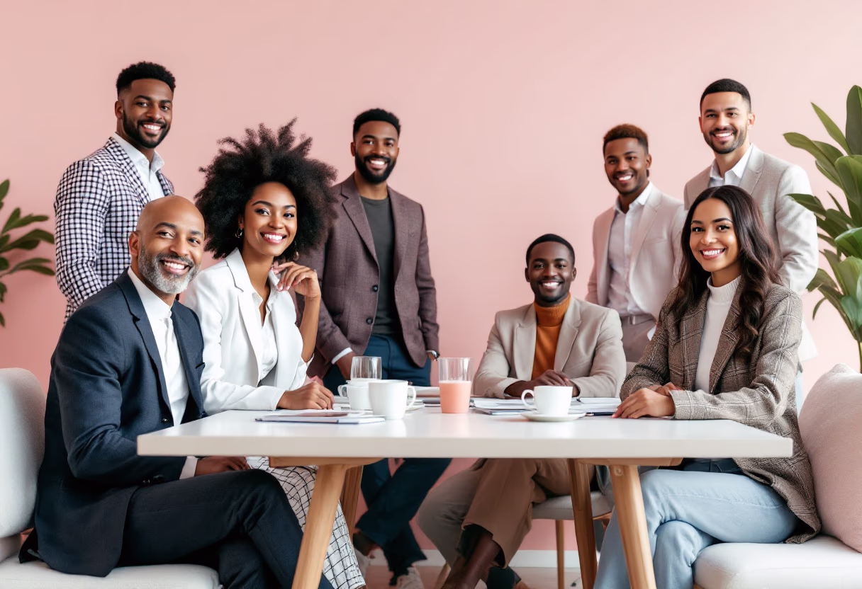 image of a diverse group of professionals in a meeting room