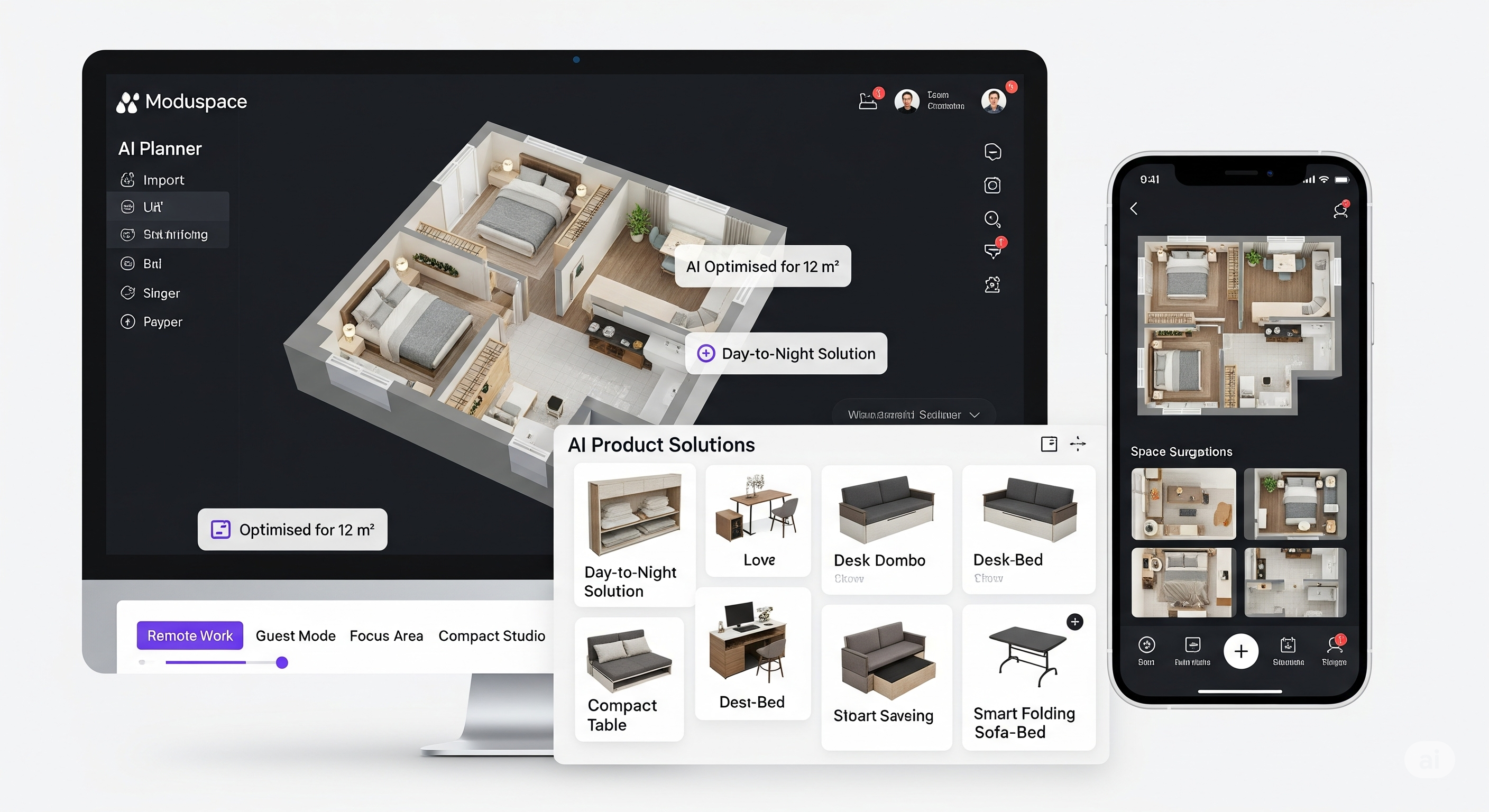 image of movers securing furniture in a space