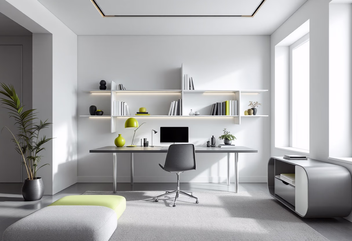 [background image] image of a tidy home office (for a cleaning service)