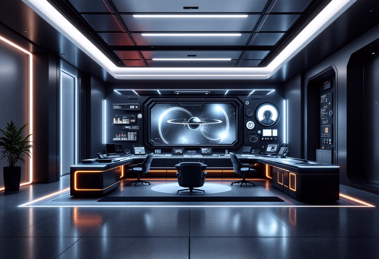 image of mission control room (for a space tech)