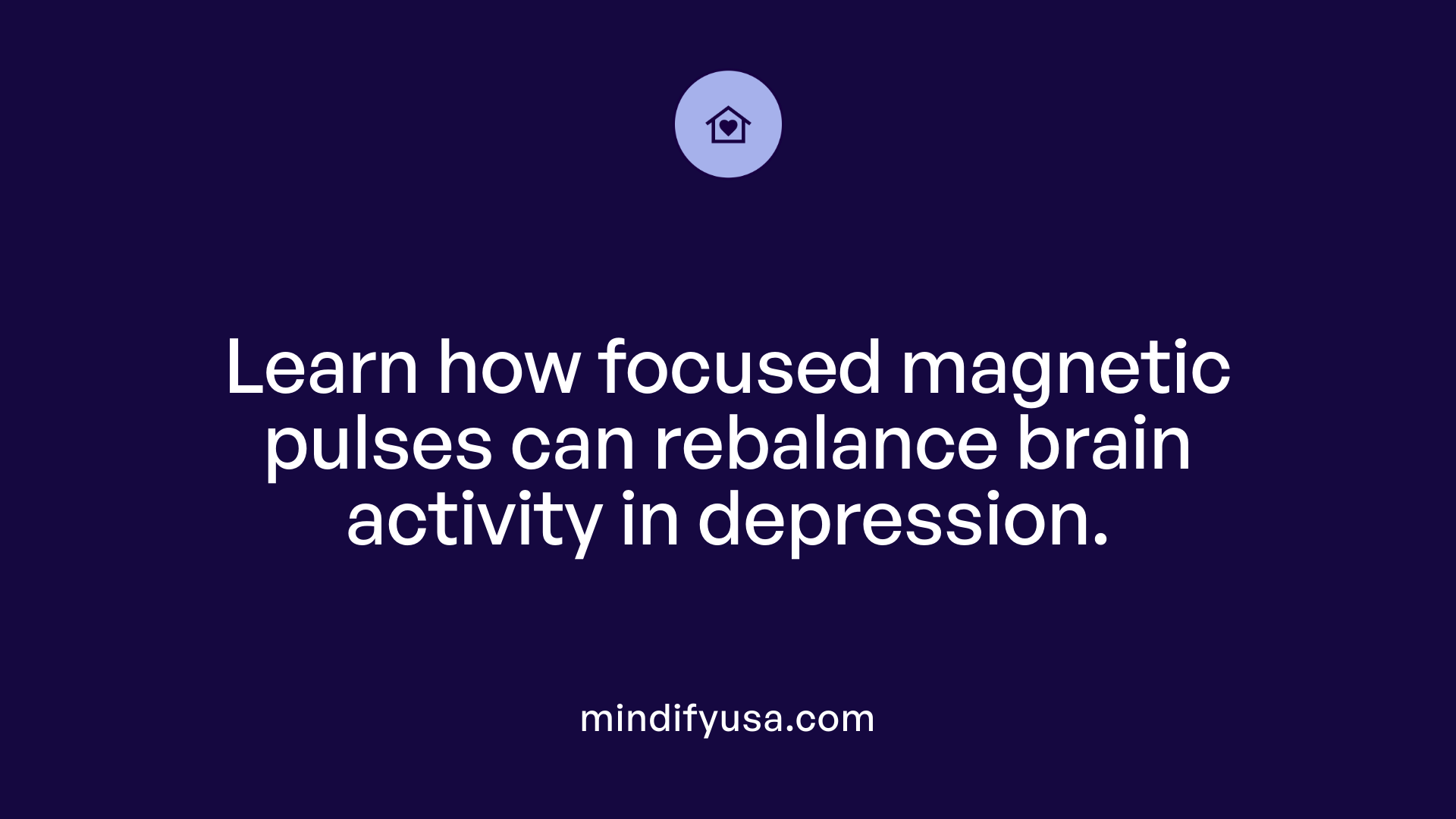 Learn how focused magnetic pulses can rebalance brain activity in depression.