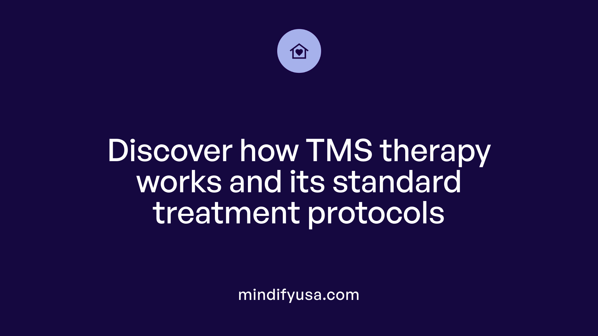 Discover how TMS therapy works and its standard treatment protocols