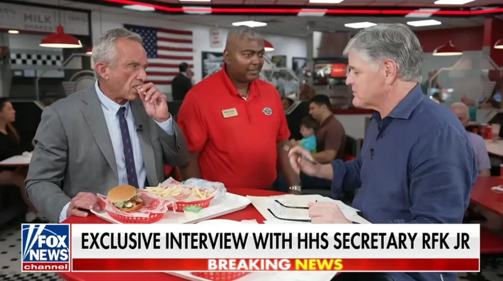 On Fox’s Hannity, HHS Secretary Kennedy Hails Beef Tallow at Fast-Food Chain Steak ‘N Shake
