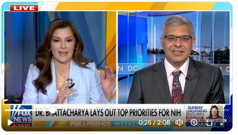 NIH Director Bhattacharya Wants to Make Americans Trust Their Government Again