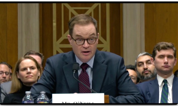 James O'Neill Promises to End Child Trafficking in Senate Confirmation Hearing