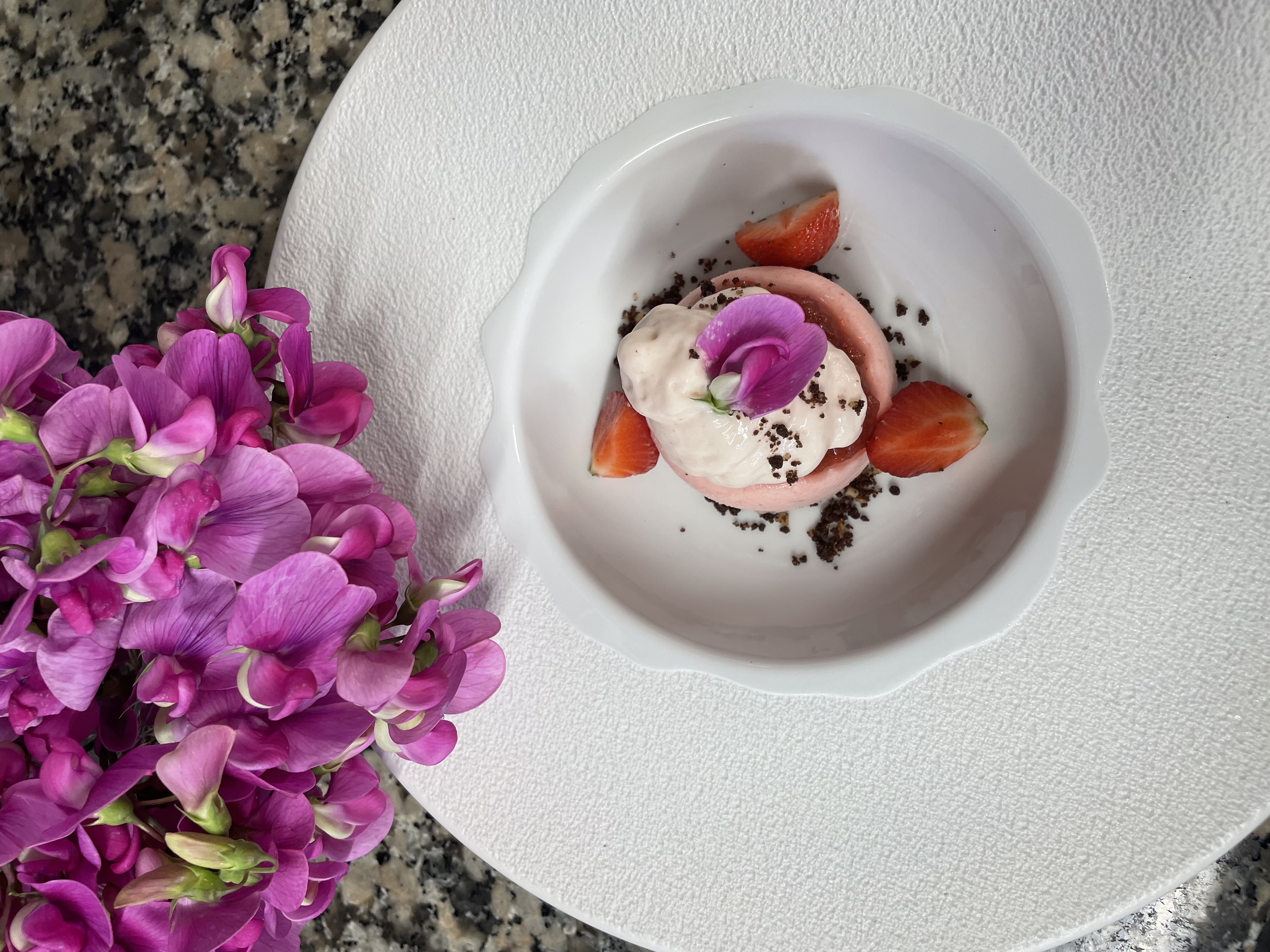 dessert - la Trilogie de Fraises