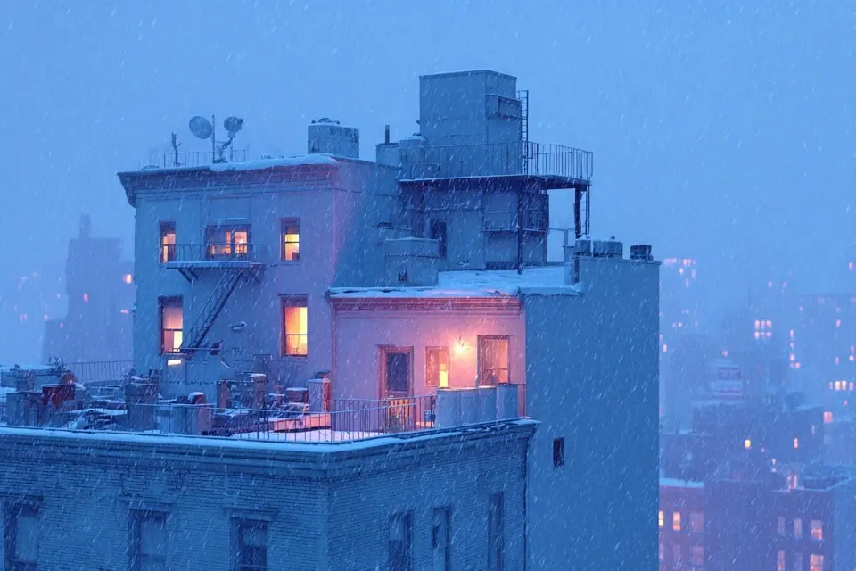 New York City apartment building in winter highlighting the urgency of heating emergencies