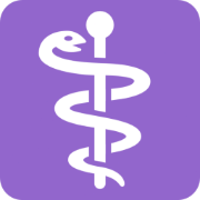 A medical caduceus icon.
