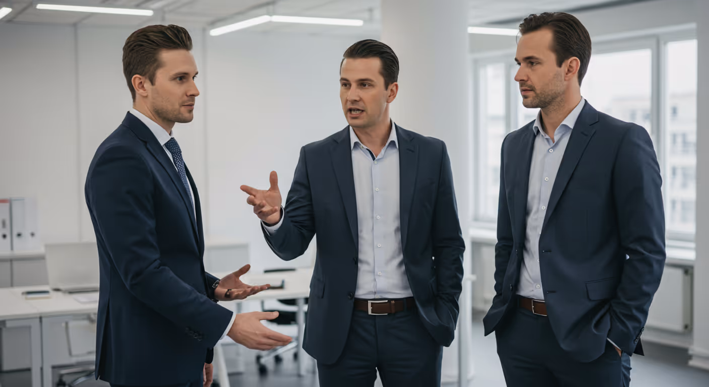 Consultants in a meeting