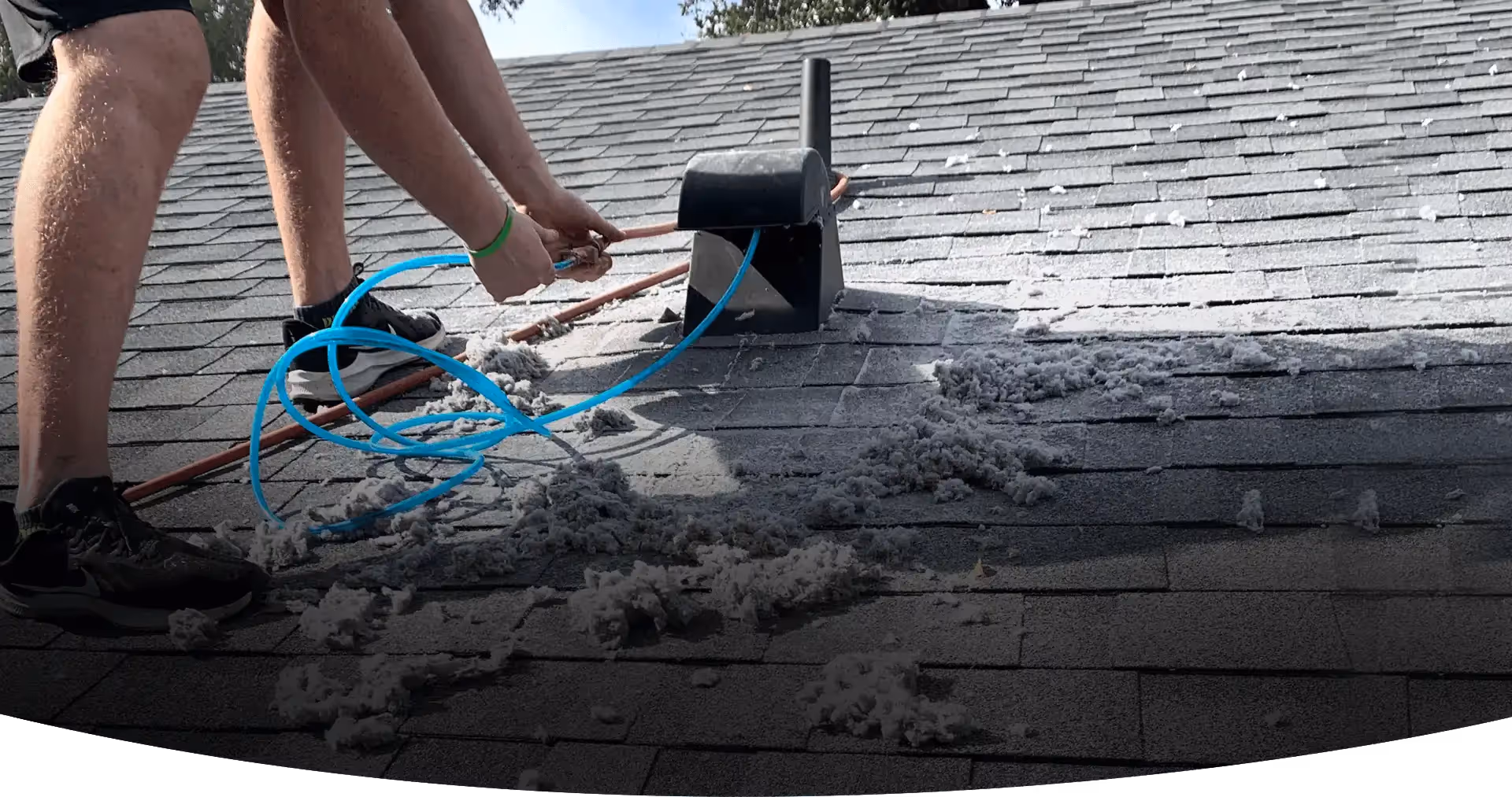 cleaning roof
