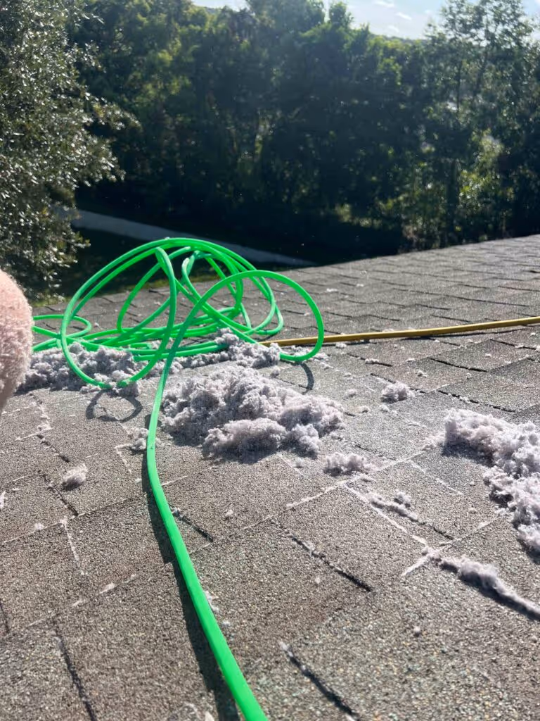 cleaning roof