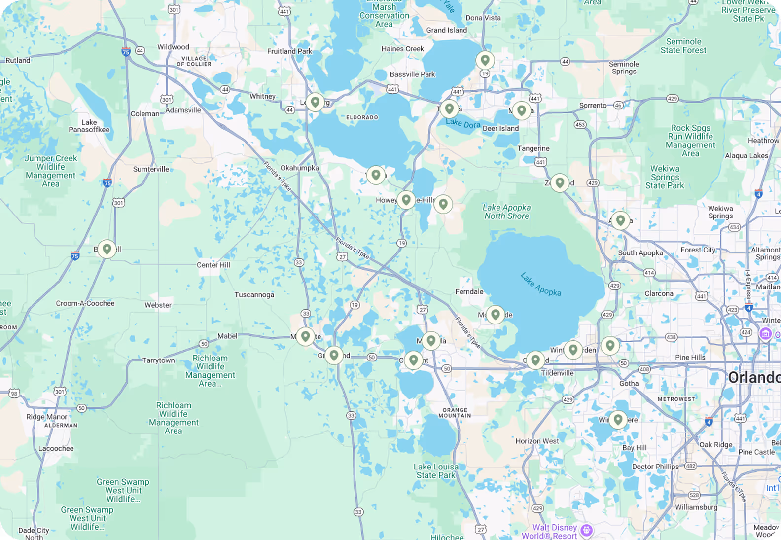 service areas