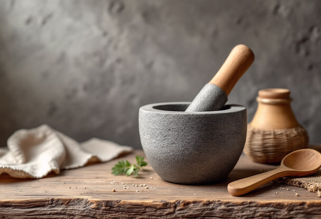 image of traditional cooking tools (for a mexican restaurant)