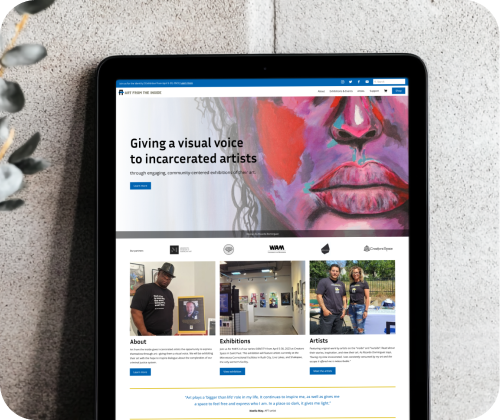 Website Image: Art From the Inside