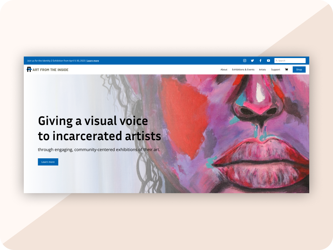 Art From the Inside home page