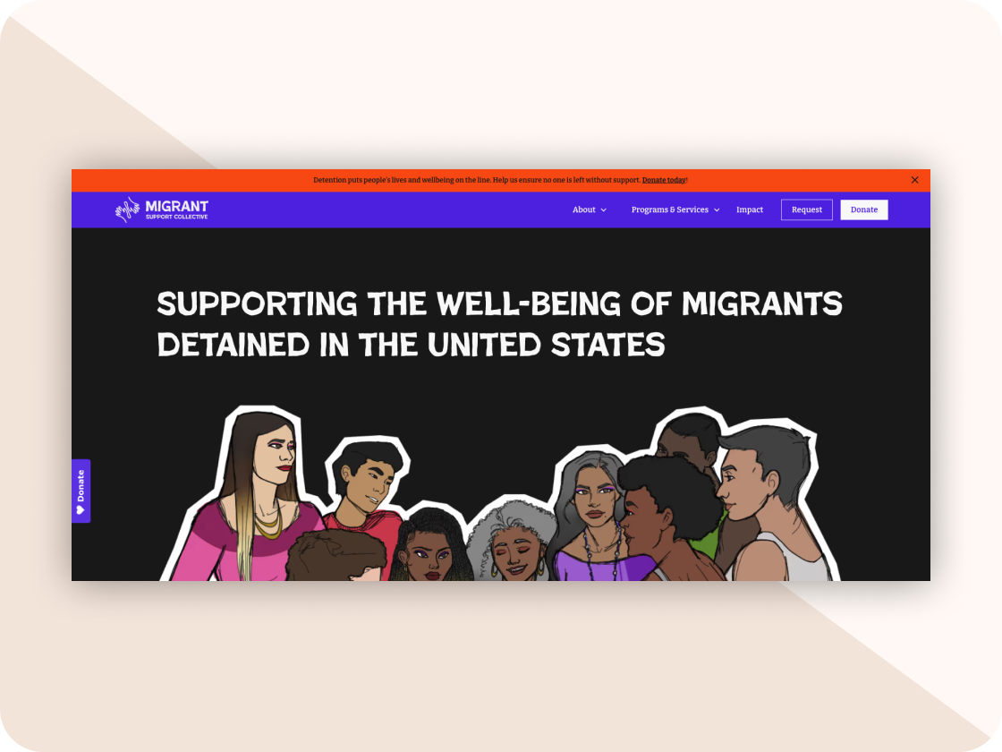 Migrant Support Collective home page