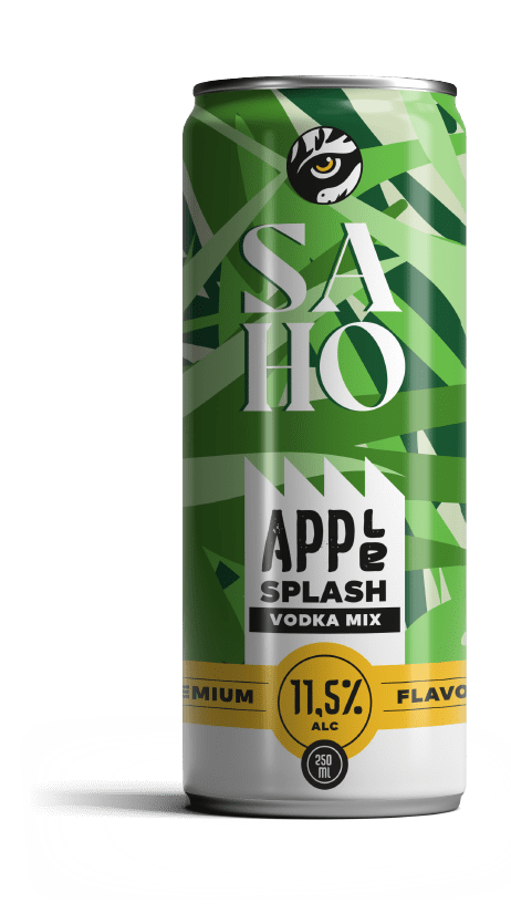 SaHo Apple Splash 250ml Dose – Vodka-Mix mit Apfelgeschmack, 11,5% Alkohol