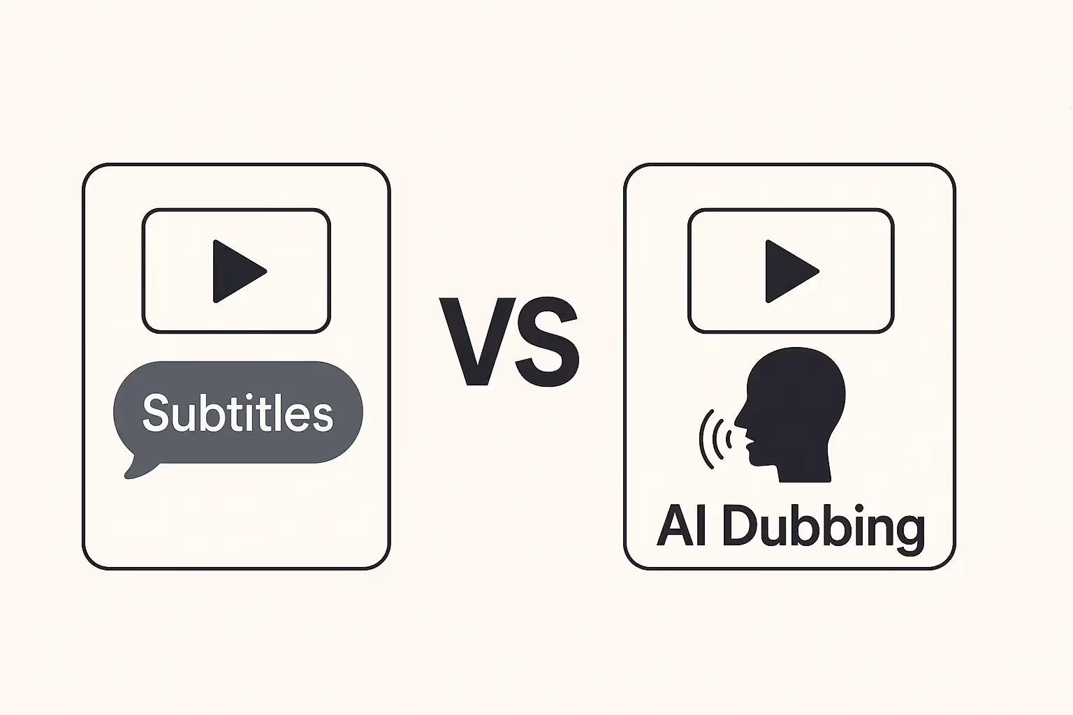 Untertitel vs. AI Dubbing: Was ist besser für deine Videos?