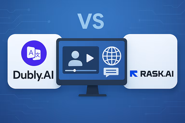 Dubly.AI vs. Rask AI: Welcher Anbieter überzeugt bei KI-gestützter Videoübersetzung?