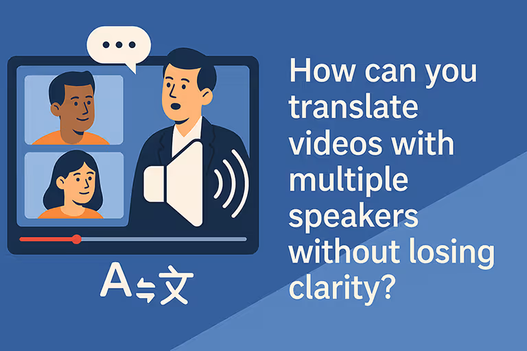 How to Translate Videos with Multiple Speakers Without Losing Clarity