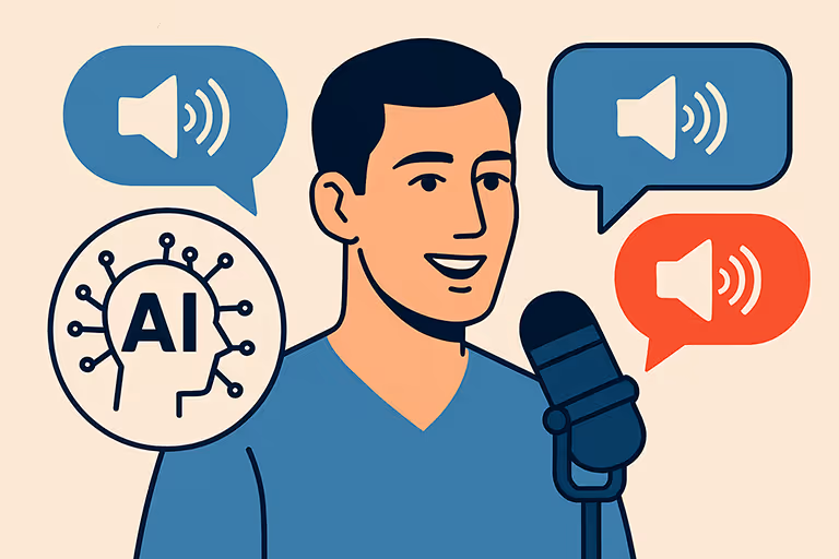 Kann KI meine Stimme behalten, aber meinen Akzent in einer anderen Sprache anpassen?