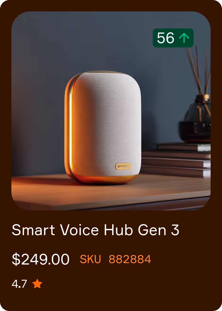 UI Product Card about Speaker