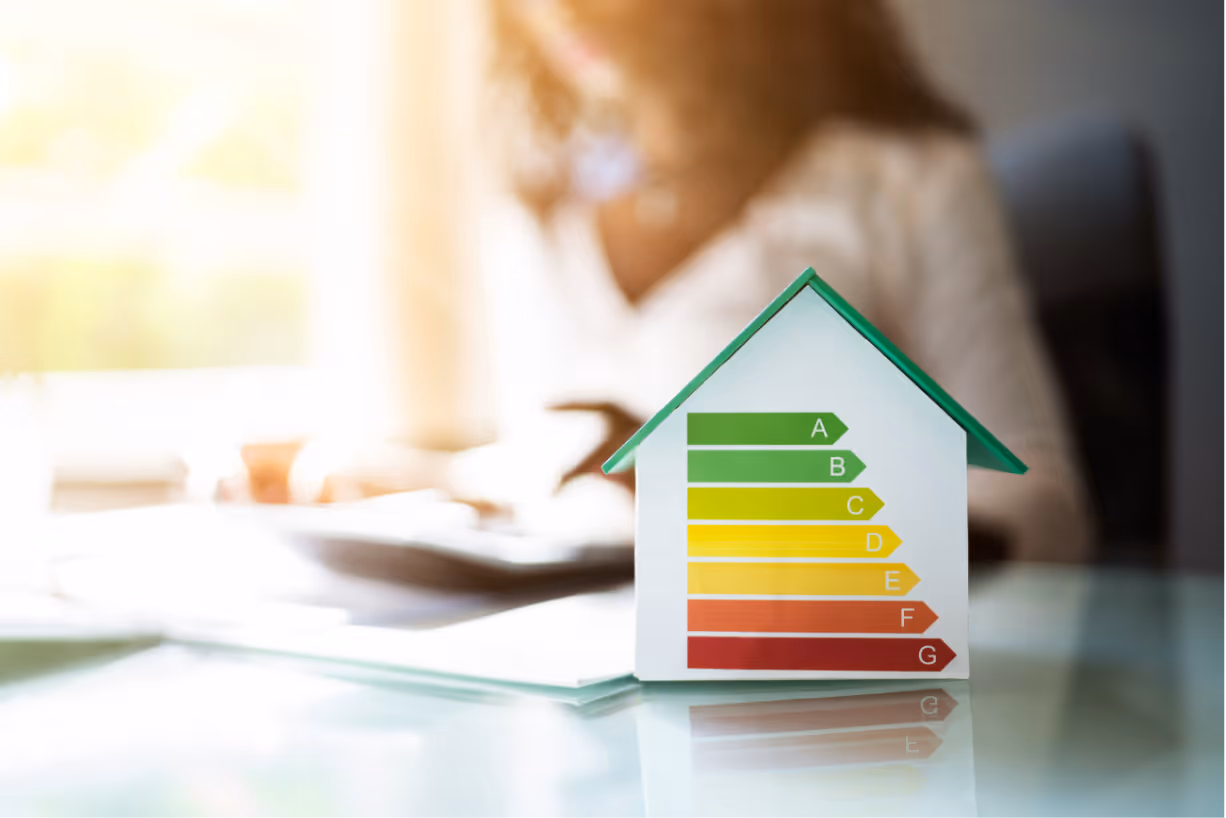 Symbolisches Modell eines energieeffizienten Hauses bei der Energieberatung in Münzenberg