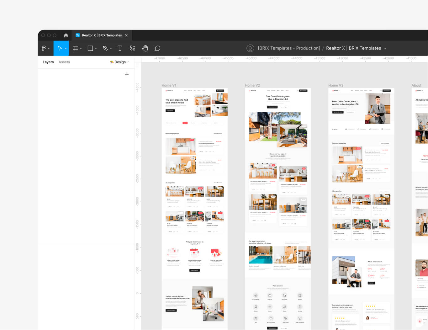 Figma File Included - Realtor X Webflow Template