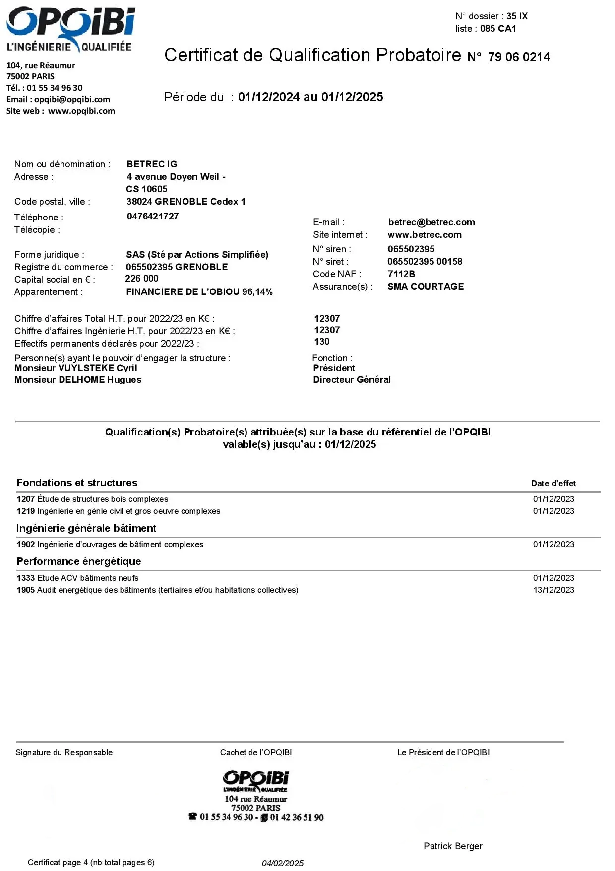 Qualifications OPQIBI page 4