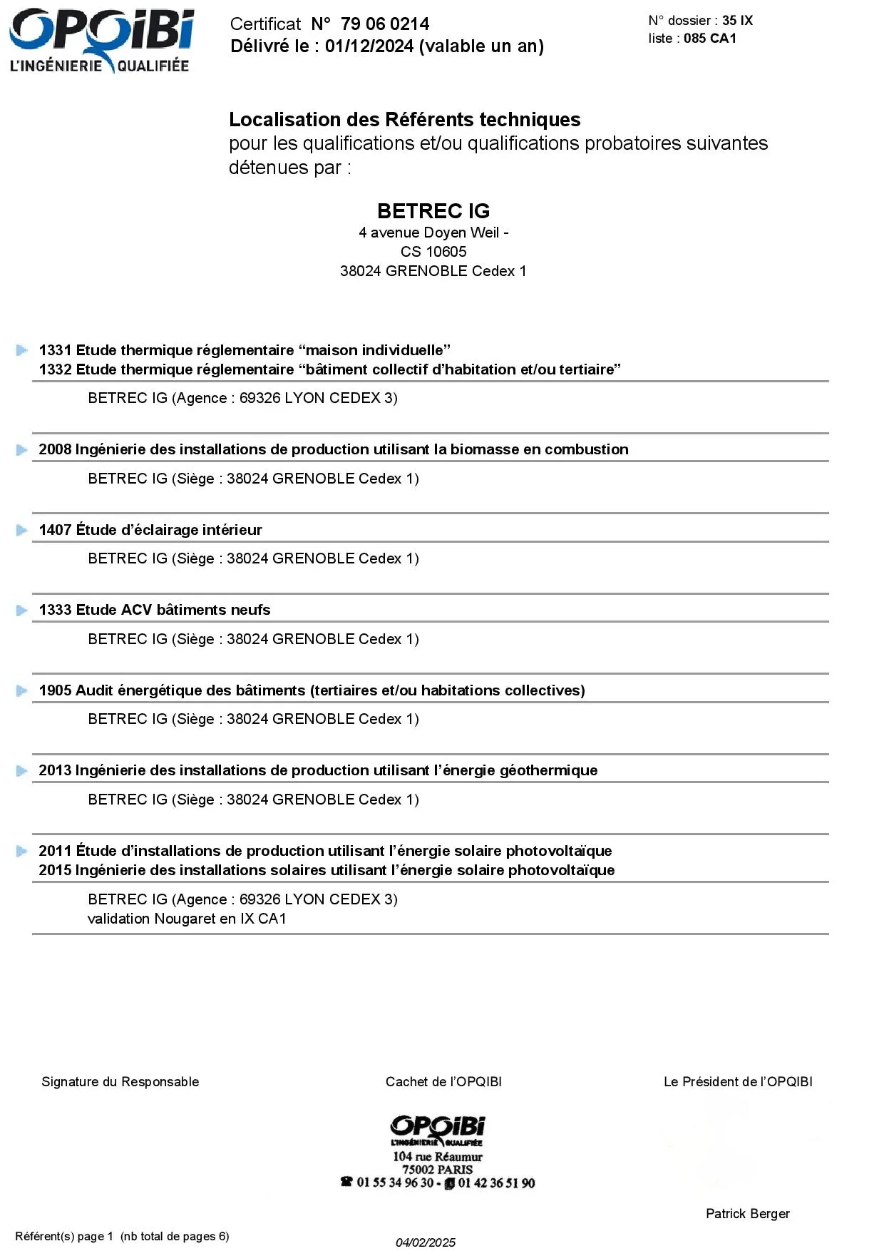 Qualifications OPQIBI page 7