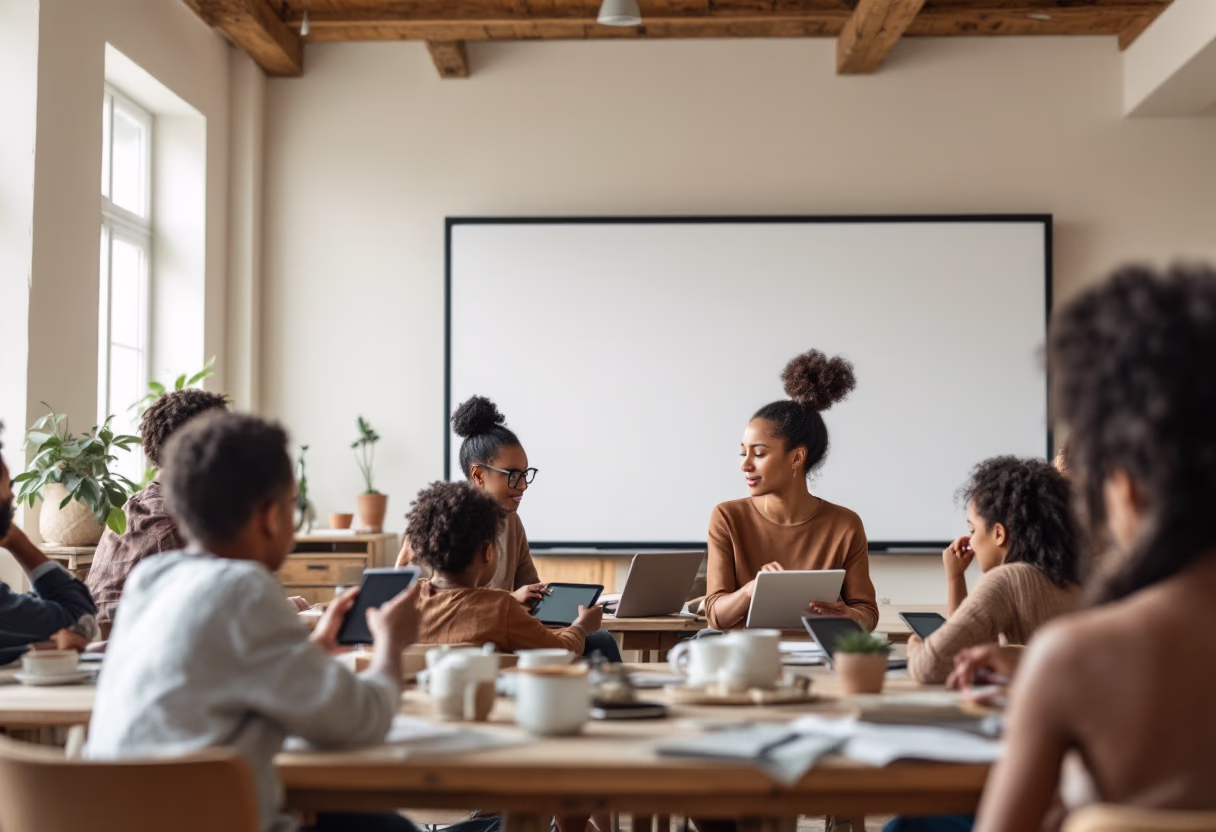 image of students using technology for edtech